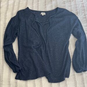 Wonderly Navy Blue Blouse